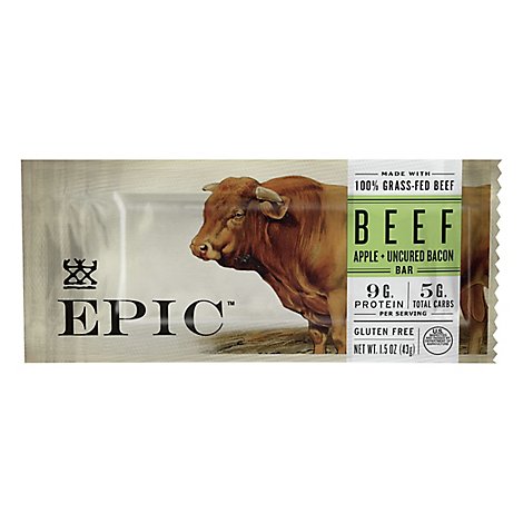 Epic Bar Beef Bacon Apple - 1.5 Oz