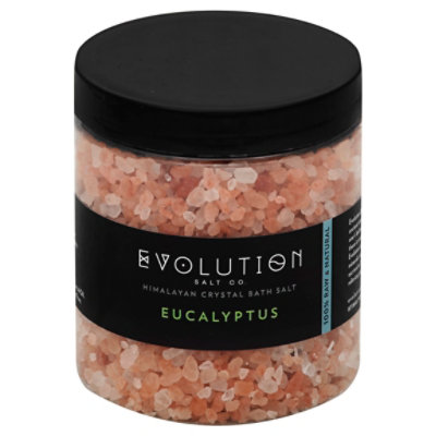 Evolution Salt Himalayan Crystal Bath Salt Eucalyptus - 26 Oz