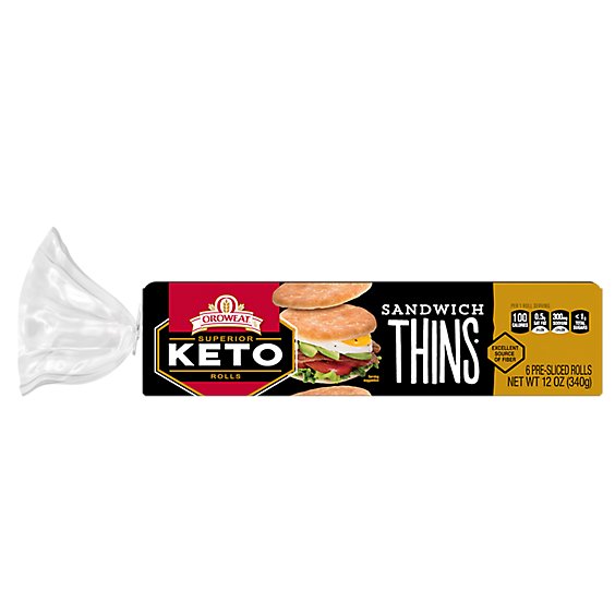 Oroweat Keto Sandwich Thins - 12 Oz