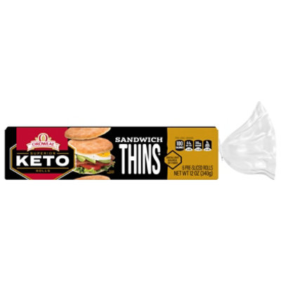 Oroweat Keto Sandwich Thins - 12 Oz - Image 5