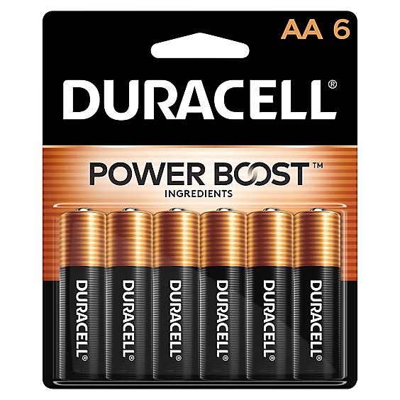 Duracell CopperTop AA Alkaline Batteries - 6 Count