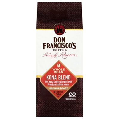 Don Francisco Kona Blend Whole Bean Coffee 12 Oz Pavilions