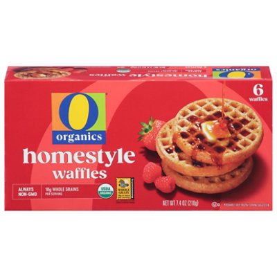 O Organics Waffles Homestyle - 7.4 Oz - Image 1