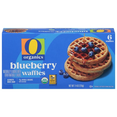 O Organics Waffles Blueberry 6 Count - 7.4 Oz - Image 1