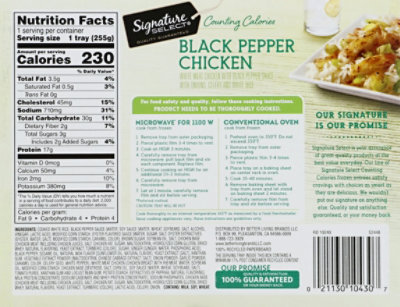 Signature SELECT Counting Calories Black Pepper Chicken - 9 Oz - Tom Thumb