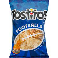TOSTITOS Tortilla Chip Football Shaped Plastic Bag - 12 Oz - vons