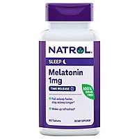 Natrol Melatonin Time Release 1mg Dietary Supplement 90 Tablets - 90 Count - Image 2