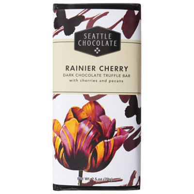 Seattle Chocolate Rainer Cherry Dark Chocolate Bar - 2.5 Oz - Image 3