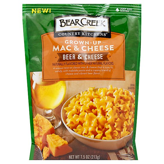 Bear Creek Grown Up Mac & Cheese Beer & Cheese Pouch - 7.5 Oz