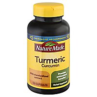 Nature Made Herbal Supplement Capsules Turmeric Curcumin - 120 Count - Image 1
