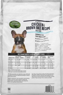 Open Nature Dog Food Puppy Chicken & Brown Rice Recipe Bag - 6 Lb - Image 4