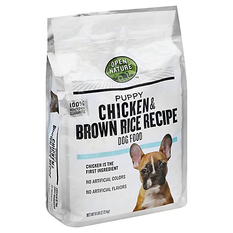 Open Nature Dog Food Puppy Chicken & Brown Rice Recipe Bag - 6 Lb