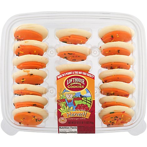 Cookie Frosted Sugar Harvest Orange Tray - 27 Oz