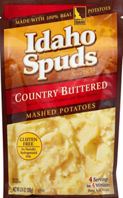 Idaho Spuds Potatoes Mashed Gluten Free Country Buttered Pouch - 3.74 Oz - Image 2