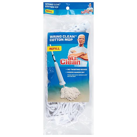 Mr Clean Wring Clean Cotton Mop Refill - Each