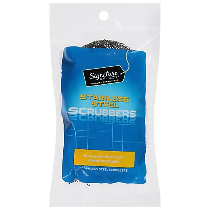 Signature SELECT Scrubbers Stainless Steel - 2 Count - Image 2