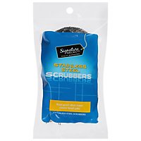 Signature SELECT Scrubbers Stainless Steel - 2 Count - Image 1