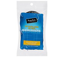 Signature SELECT Scrubbers Stainless Steel - 2 Count