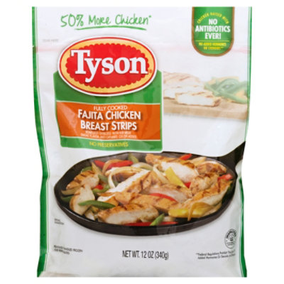 Tyson Grilled & Ready Fully Cooked Fajita Chicken Breast Strips - 12 Oz ...