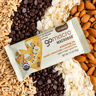 GoMacro Macrobar Everlasting Joy Coconut Almond Butter Chocolate Chips - 2.3 Oz - Image 4