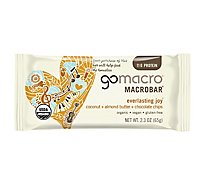 GoMacro Macrobar Everlasting Joy Coconut Almond Butter Chocolate Chips - 2.3 Oz