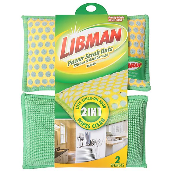 Libman Sc Johnson Dish Spng - 2 Count