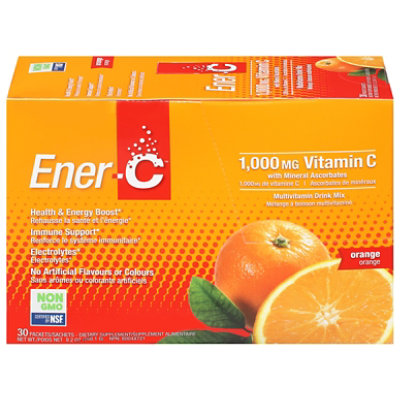 Ener C Drink Mix Orange 1000mg - 30 Count - Image 2