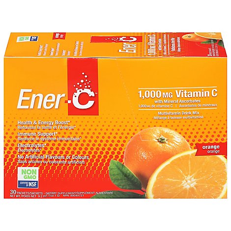 Ener C Drink Mix Orange 1000mg - 30 Count