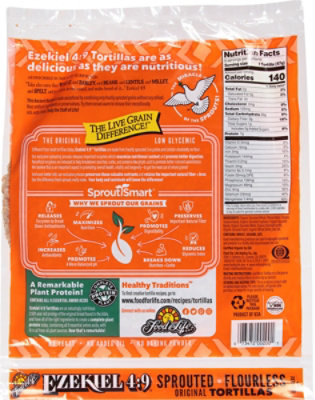 Food For Life Tortillas Sprouted Grains New Mexico Style 6 Count - 12 Oz - Image 5