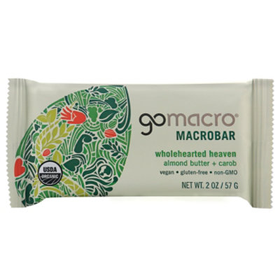 GoMacro Macrobar Wholehearted Heaven Almond Butter Carob - 2 Oz - Image 1