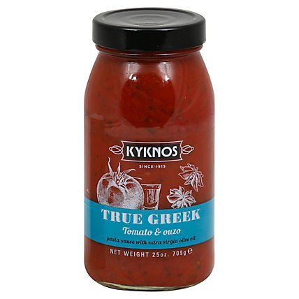 KYKNOS Tomato Sauce With Ouzo Can - 25 Oz - Image 1