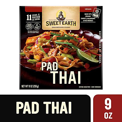 Sweet Earth Vegan Pad Thai Frozen Bowl - 9 Oz - Image 1