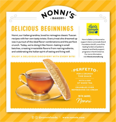 Nonnis Biscotti Limone 8 Count - 6.88 Oz - Image 4