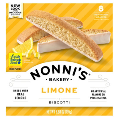 Nonnis Biscotti Limone 8 Count - 6.88 Oz - Image 1