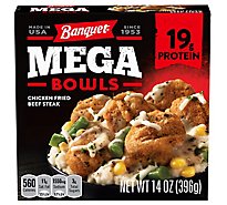 Banquet Mega Bowl Chicken Fried Beef Steak - 14 Oz