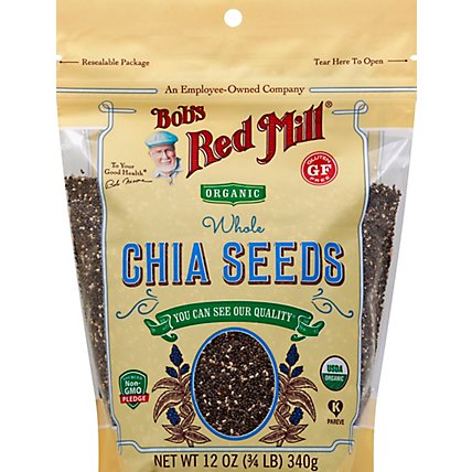 Bobs Red Mill Organic Chia Seeds Gluten Free Non GMO - 12 Oz - Image 2