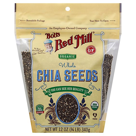Bob's Red Mill Organic Gluten Free Chia Seeds - 12 Oz