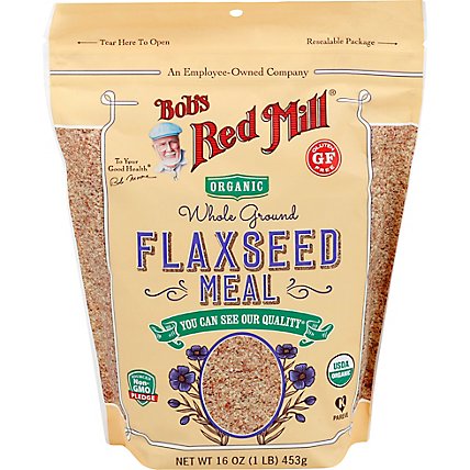 Bobs Red Mill Organic Flaxseed Meal Brown - 16 Oz - Image 3