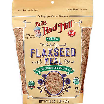 Bobs Red Mill Organic Flaxseed Meal Brown - 16 Oz - Image 2