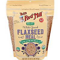 Bobs Red Mill Organic Flaxseed Meal Brown - 16 Oz - Image 1