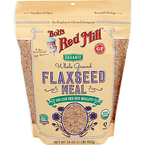 Bobs Red Mill Organic Flaxseed Meal Brown - 16 Oz
