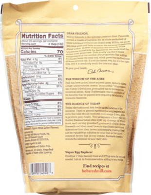 Bobs Red Mill Organic Flaxseed Meal Golden - 16 Oz - Image 5