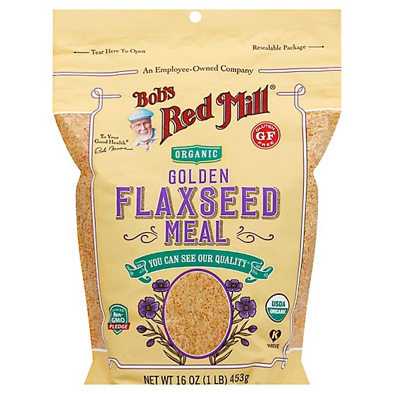 Bobs Red Mill Organic Flaxseed Meal Golden - 16 Oz