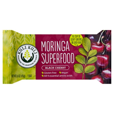 Kuli Kuli Bar Moringa Superfood Black Cherry - 1.6 Oz - Image 1