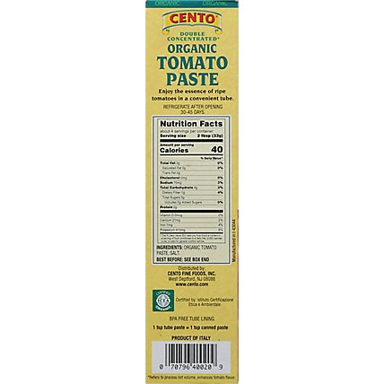 CENTO Tomato Paste Organic - 4.56 Oz - Image 6