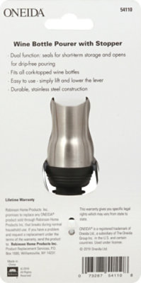 Onei Wine Bottle Pourer Stopper Wine - Each - Image 3