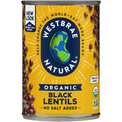 Westbrae Natural Organic Lentils Low Sodium Black - 15 Oz - Image 2