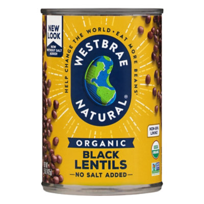 Westbrae Natural Organic Lentils Low Sodium Black - 15 Oz - Image 1