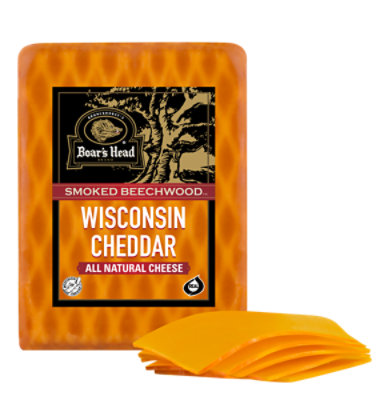 Boar's Head Cheese Beechwood Smoked Wisconsin Cheddar Loaf - 0.50 Lb ...