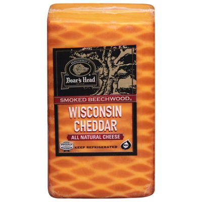 Boar's Head Cheese Beechwood Smoked Wisconsin Cheddar Loaf - Image 2